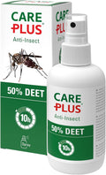 Care Plus Mueckenspray DEET 50% 200ml - starkes Mueckenschutz DEET 50% Spray fuer U