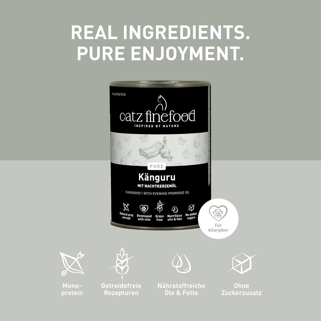 catz finefood Purrrr Kaenguru Monoprotein Nassfutter fuer Katze 16x85g