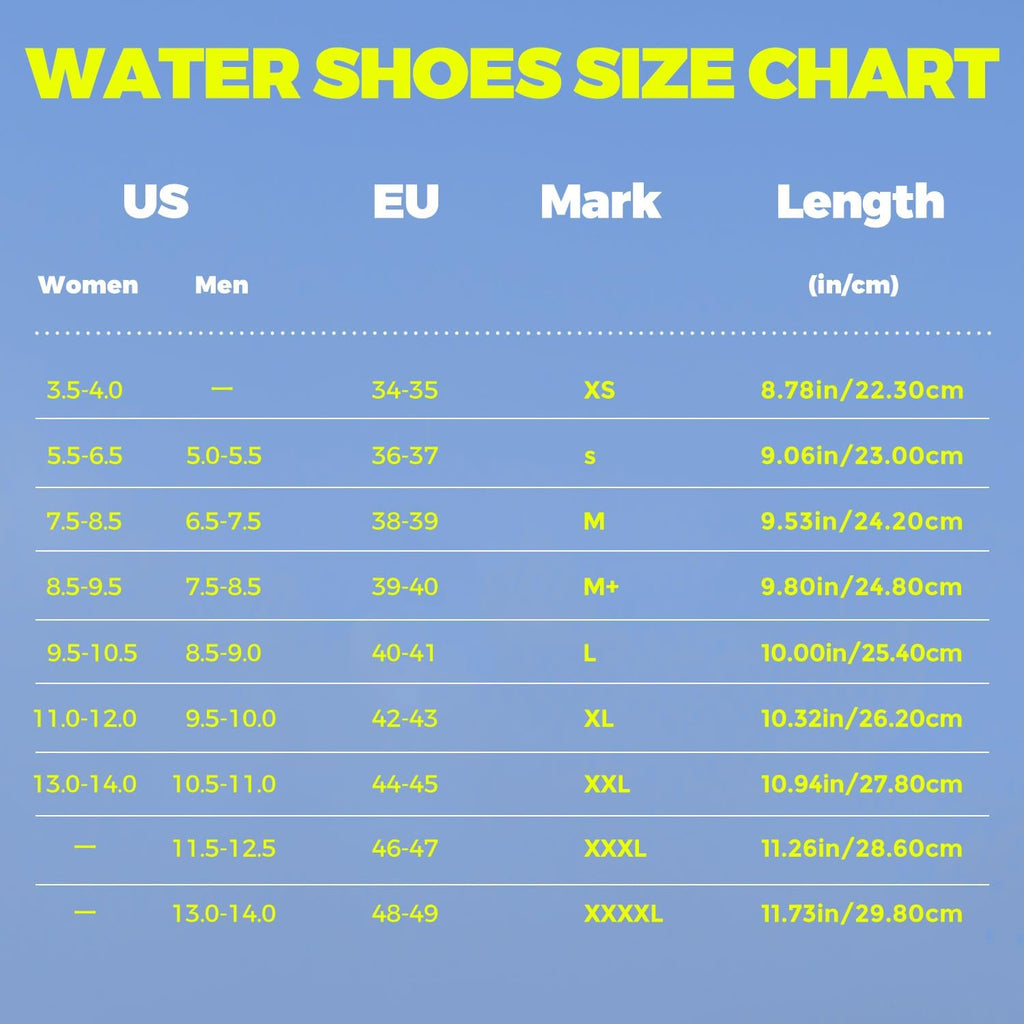 JOTO Wasserschuhe Unisex Badeschuhe Strandschuhe Quick Dry Damen Herren Kinder