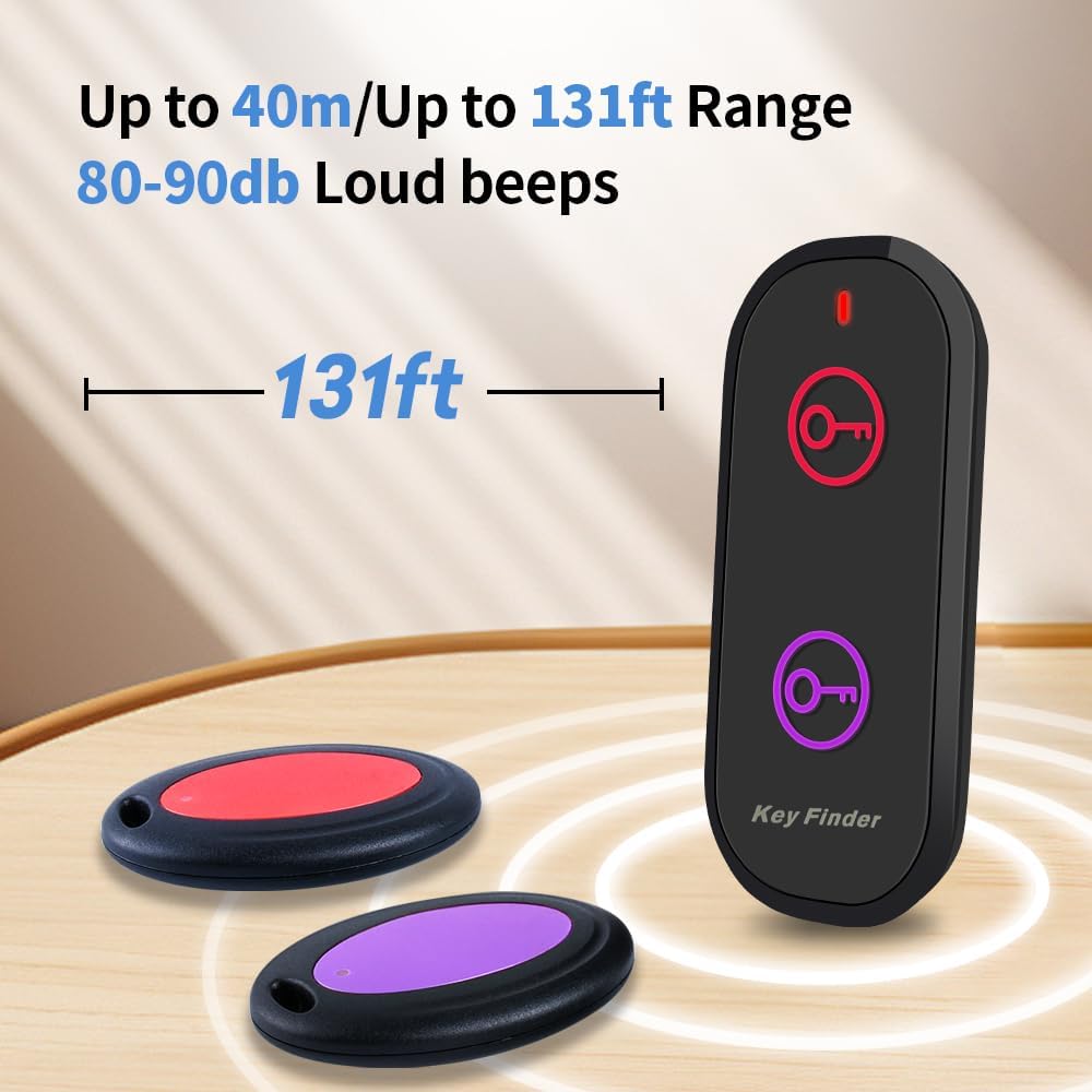 Schluesselfinder Bluetooth mit Alarm und Ton fuer Schluessel Brieftasche