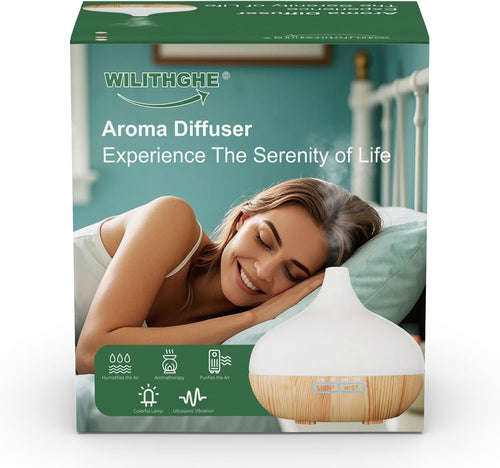 Aroma Diffuser 500 ml mit Fernbedienung 14 LED Farben Timer Duftzerstaeuber