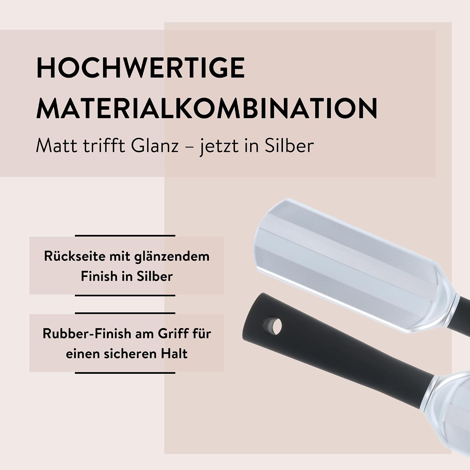 PARSA Beauty Haarbuerste lang schmal schwarz ohne Ziepen