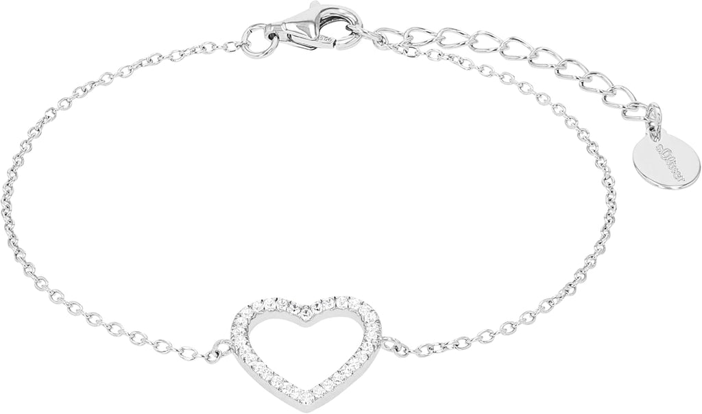 925 Sterling Silber Armband Damen Herz Armschmuck mit Geschenkbox