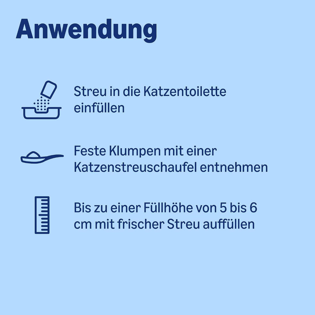 Bentonite Katzenstreu 10 L mit Babypuderduft verschiedene Sorten
