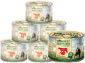 Dehner Best Nature Katzenfutter Adult Rind Pute mit Karotten 6x200g Nassfutter