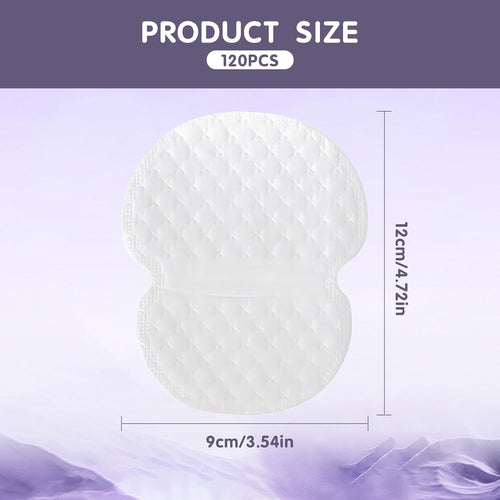 120 Stueck selbstklebende Achselpads gegen Schweissflecken, atmungsaktiv