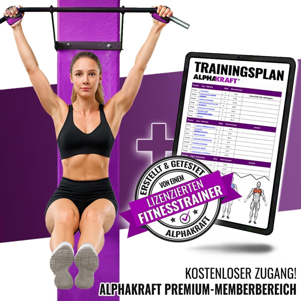 ALPHAKRAFT Griffpolster Neopren 1 Paar rutschfest fuer Kraftsport Training