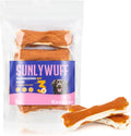 Kauknochen Hund Huhn 5x10 cm Zahnpflege Kaustangen Rinderhaut 60% Protein