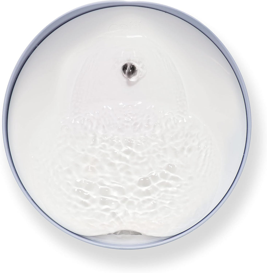 Catit Pixi Trinkbrunnen 2,5L Blau fuer Katzen leiser Wasserspender