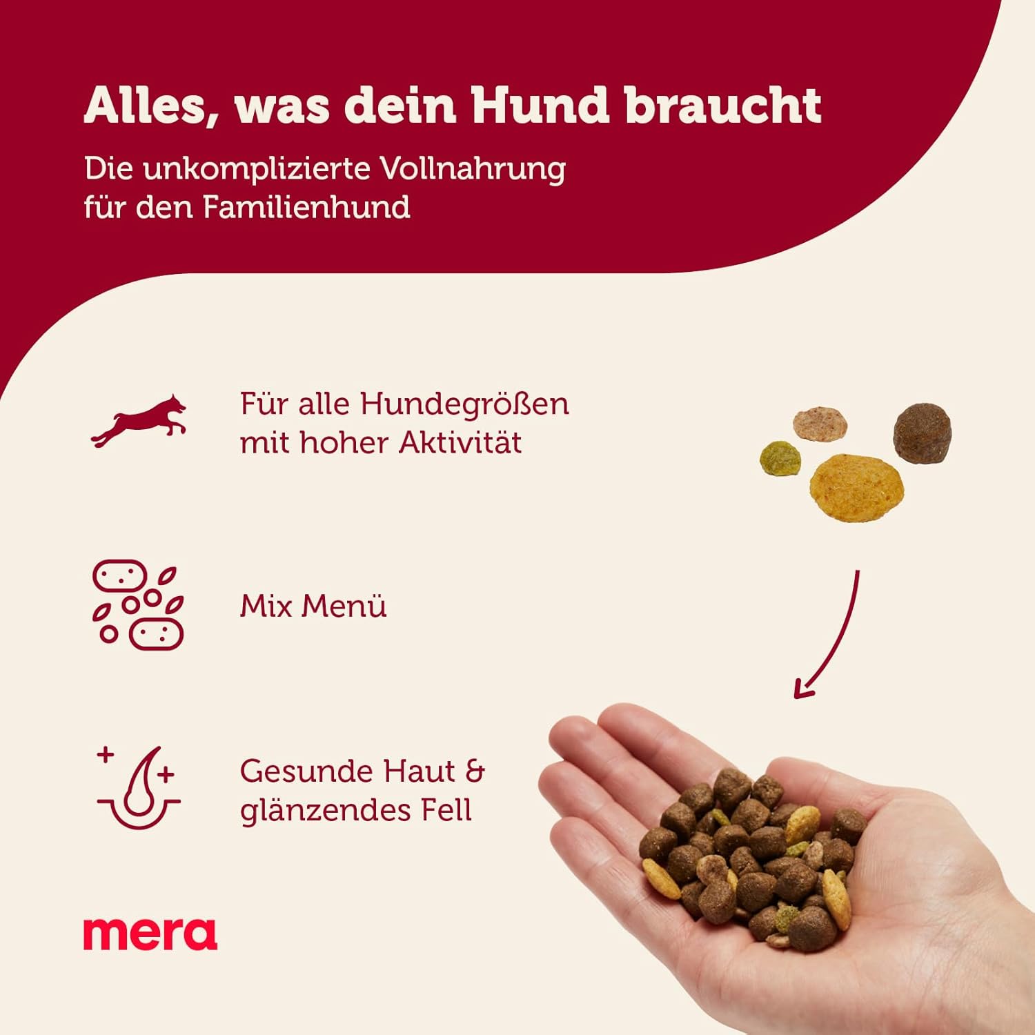 MERA Essential Softdiner Trockenfutter Geflügel für sportliche Hunde