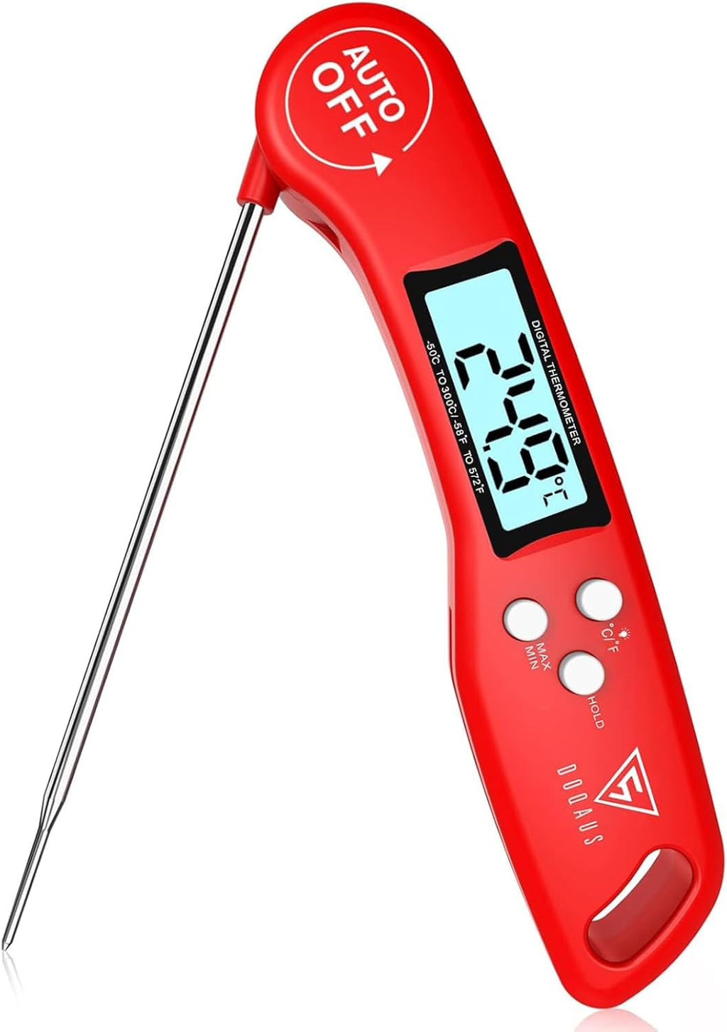 DOQAUS digitales Fleischthermometer mit langer Sonde LCD 3s Messung
