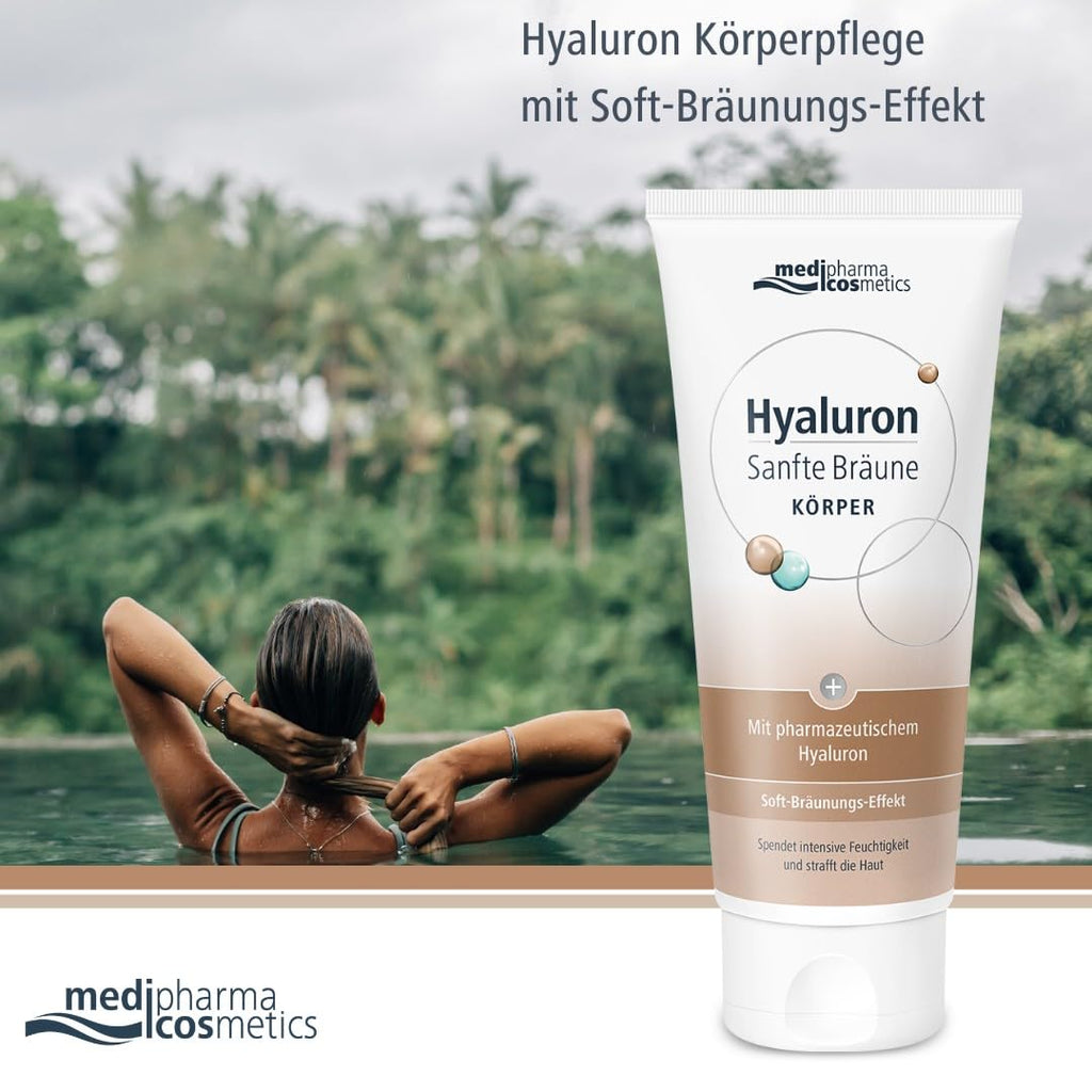 Hyaluron Koerperpflege Selbstbraeuner 200 ml gleichmaessige streifenfreie Braeune