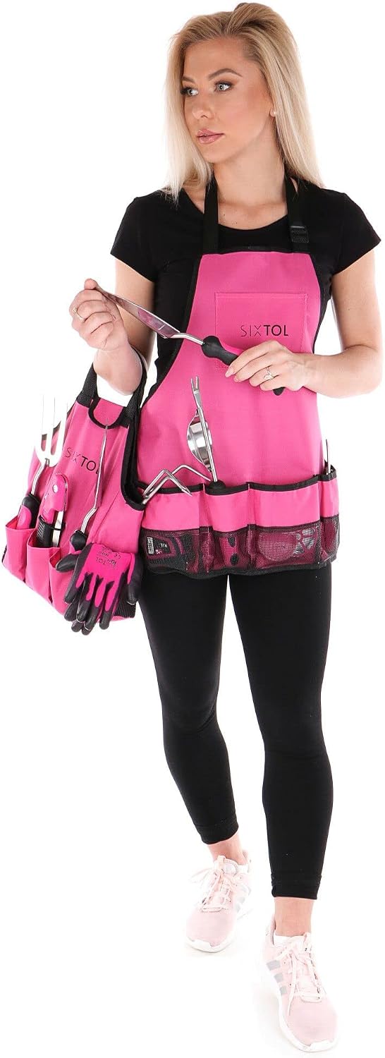 Gartengeraete Set 10-teilig Gartenwerkzeug Handwerkzeug Pink