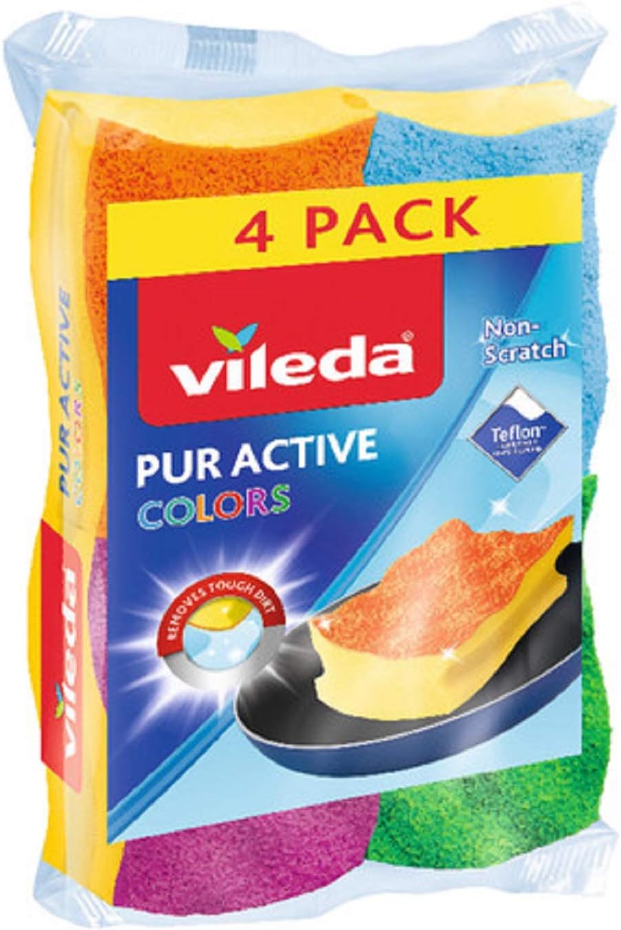 Vileda Glitzi Puractive Reinigungsschwamm 3er Packung