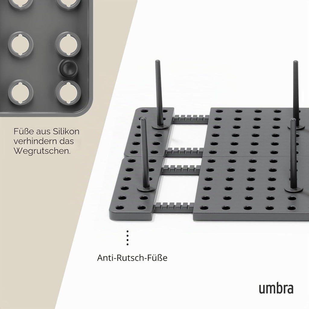Kuechen Organizer Topf- und Pfannendeckelhalter verstellbar 10cm-21cm