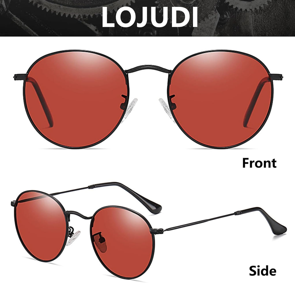 Retro Sonnenbrille rund UV400 polarisiert Herren Damen Vintage Unisex