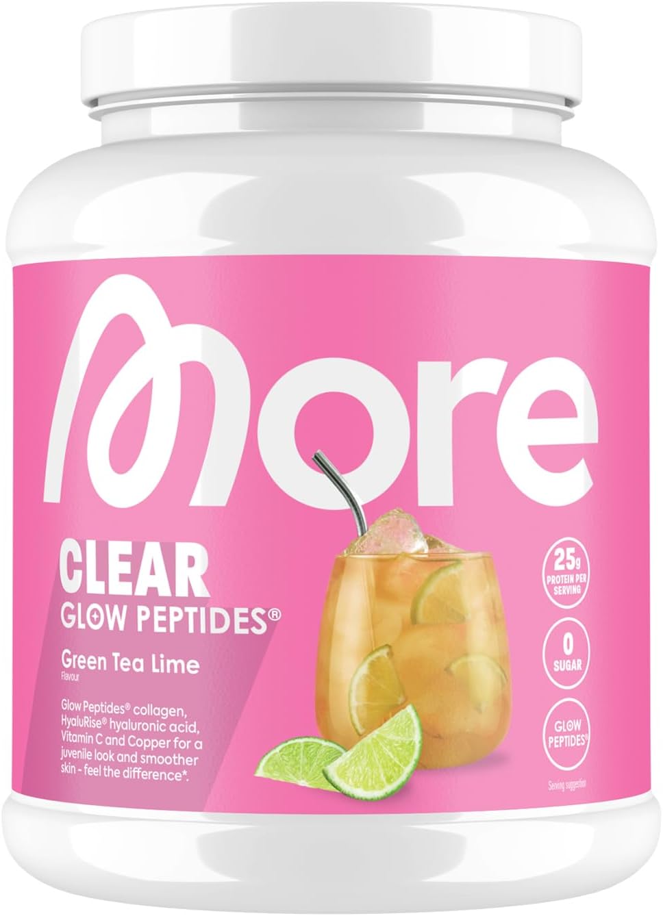MORE Clear Glow Peptides Wassermelone unterstuetzt Muskeln Haut Gelenke Seh