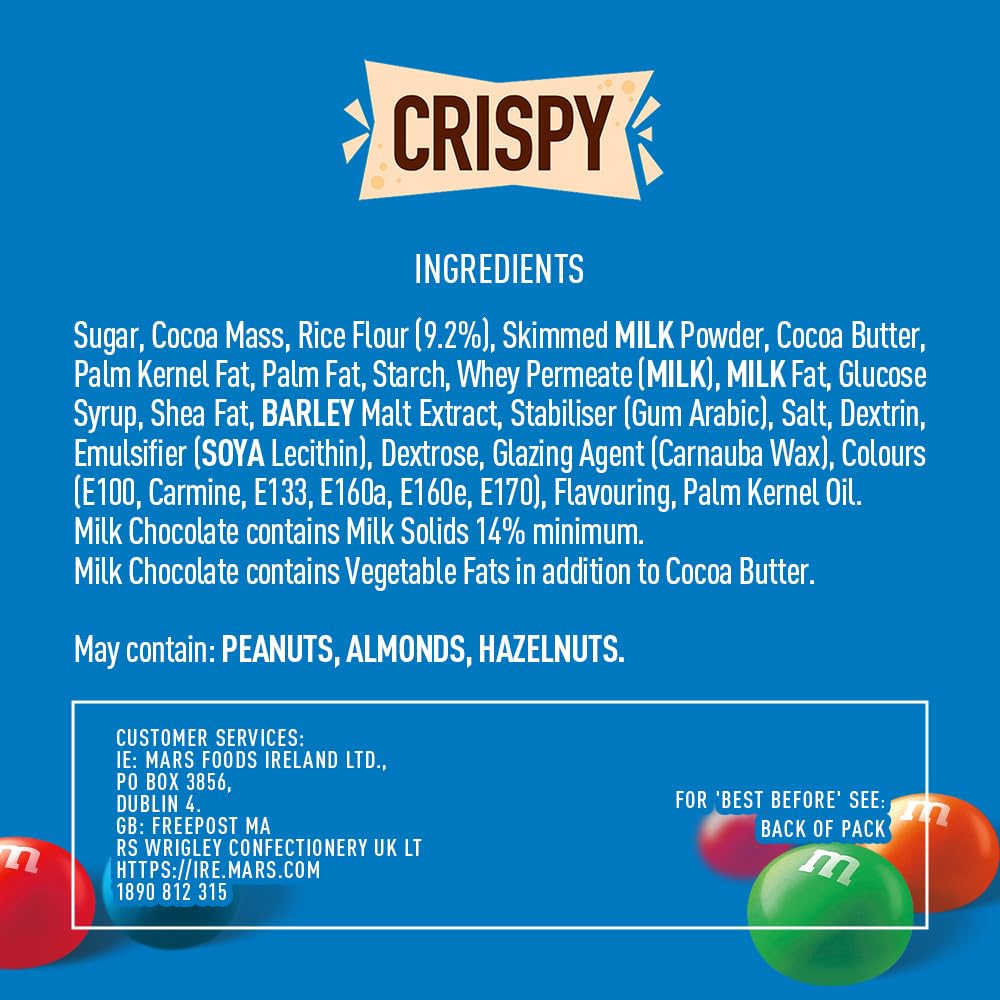 M&M's Crispy Schokolinsen Knusperkern