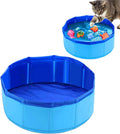 Katzenpool 30×10 cm rutschfester Mini-Pool fuer Katzen und Hunde Blau