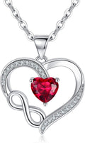 925 Silber Halskette Herz mit Unendlichkeitszeichen Damen Geschenk
