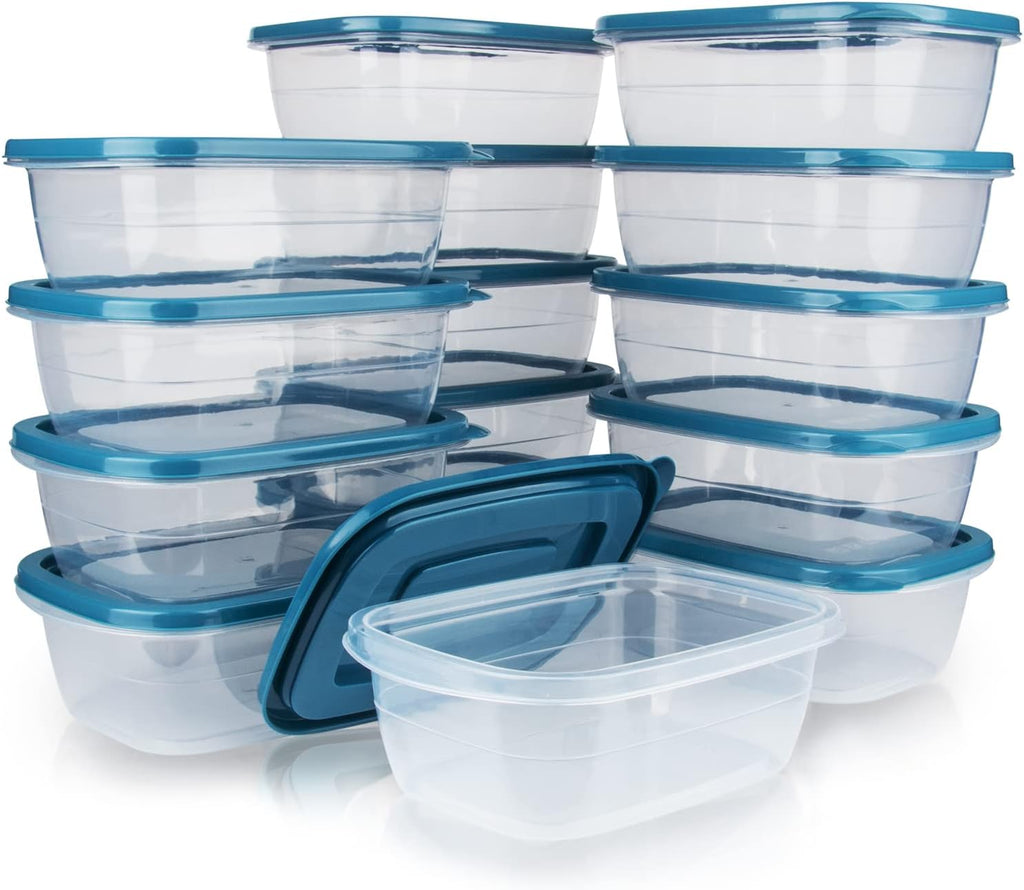 EFISH Portionsboxen 10er Set Kunststoff Lebensmittelbehaelter mit Deckel