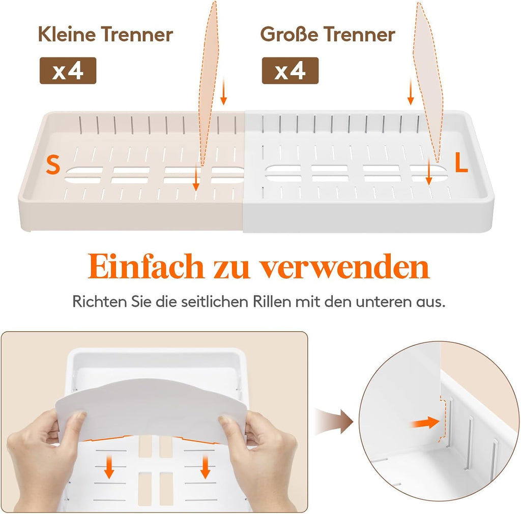 Lifewit Deckelhalter 33 cm mit 5 verstellbaren Faechern Kuechenorganizer