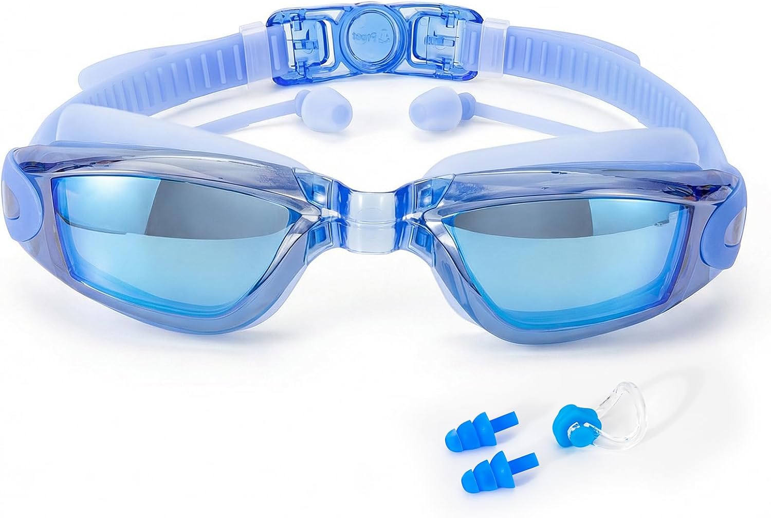 BEEWAY Schwimmbrille verstellbar Anti-Beschlag UV-Schutz Erwachsene Kinder 8