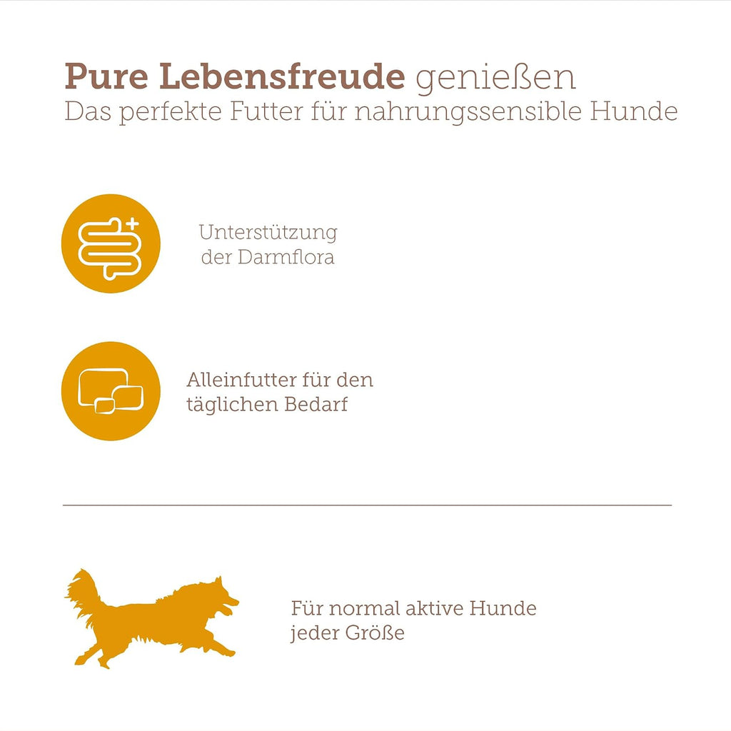MERA Pure Sensitive Gefluegelherzen 6x400g Nassfutter getreidefrei Single Protein