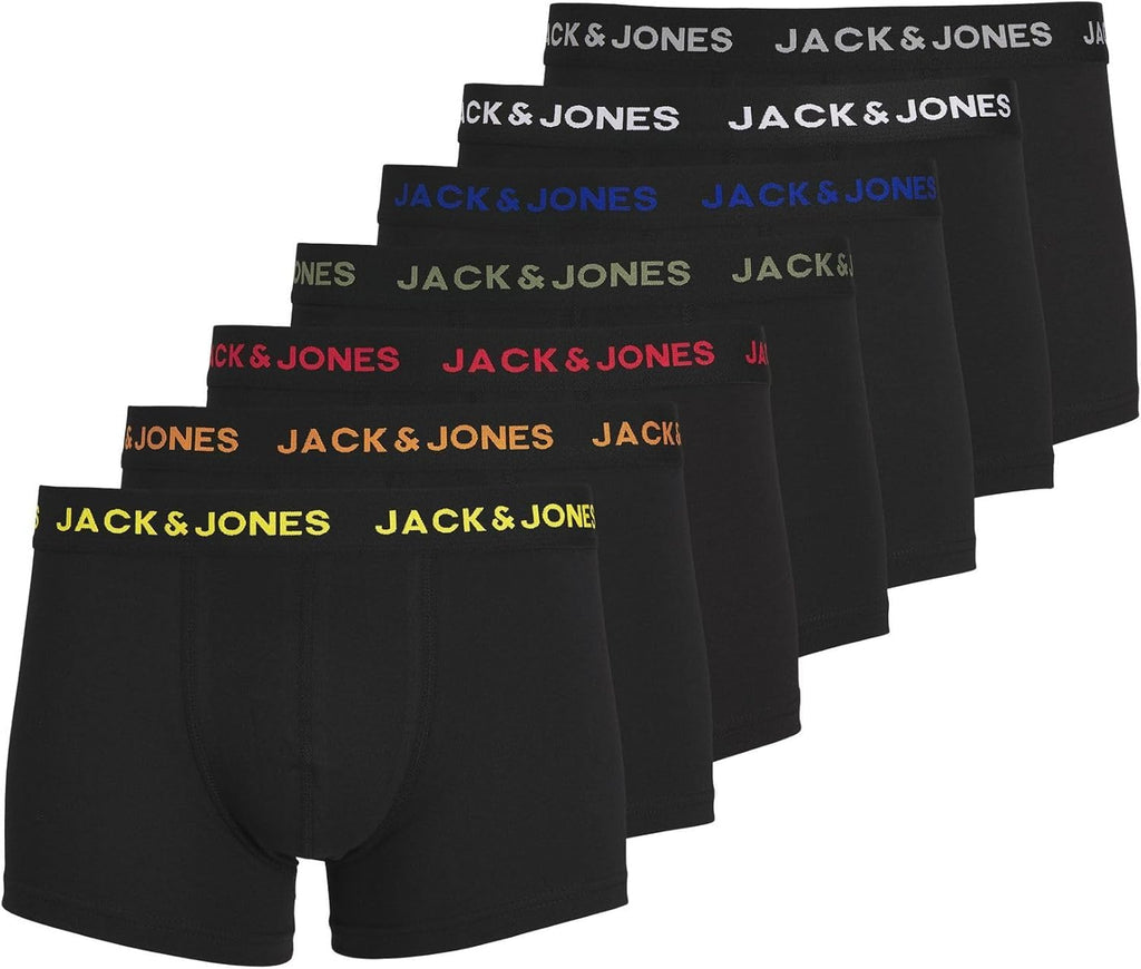 Jack & Jones Jachuey 7er Pack Trunks Herren Unterhose Gr. variabel