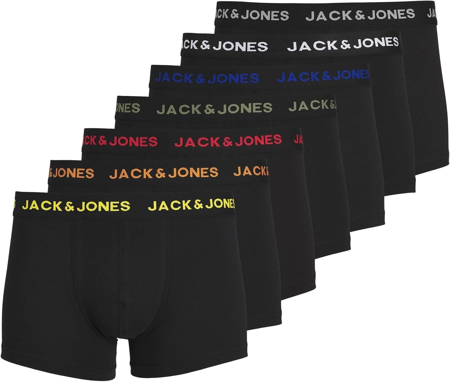 Jack & Jones Jachuey 7er Pack Trunks Herren Unterhose Gr. variabel