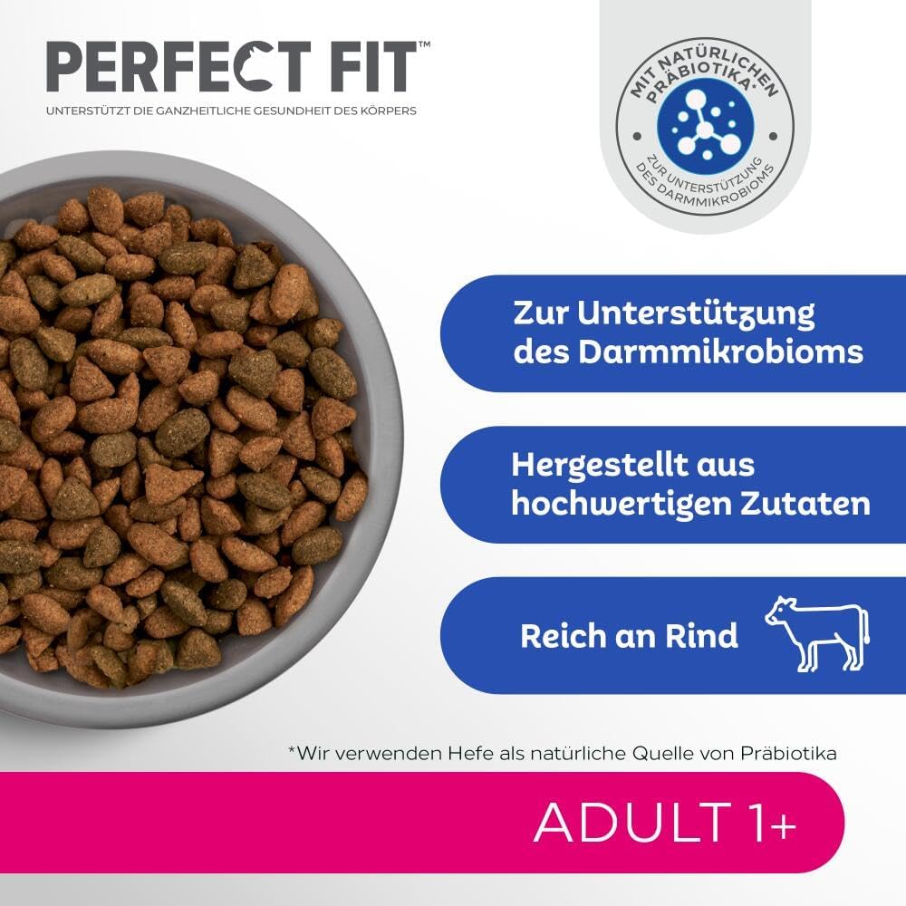 Perfect Fit Adult Katzen Trockenfutter Rind 7kg fuer erwachsene Katzen