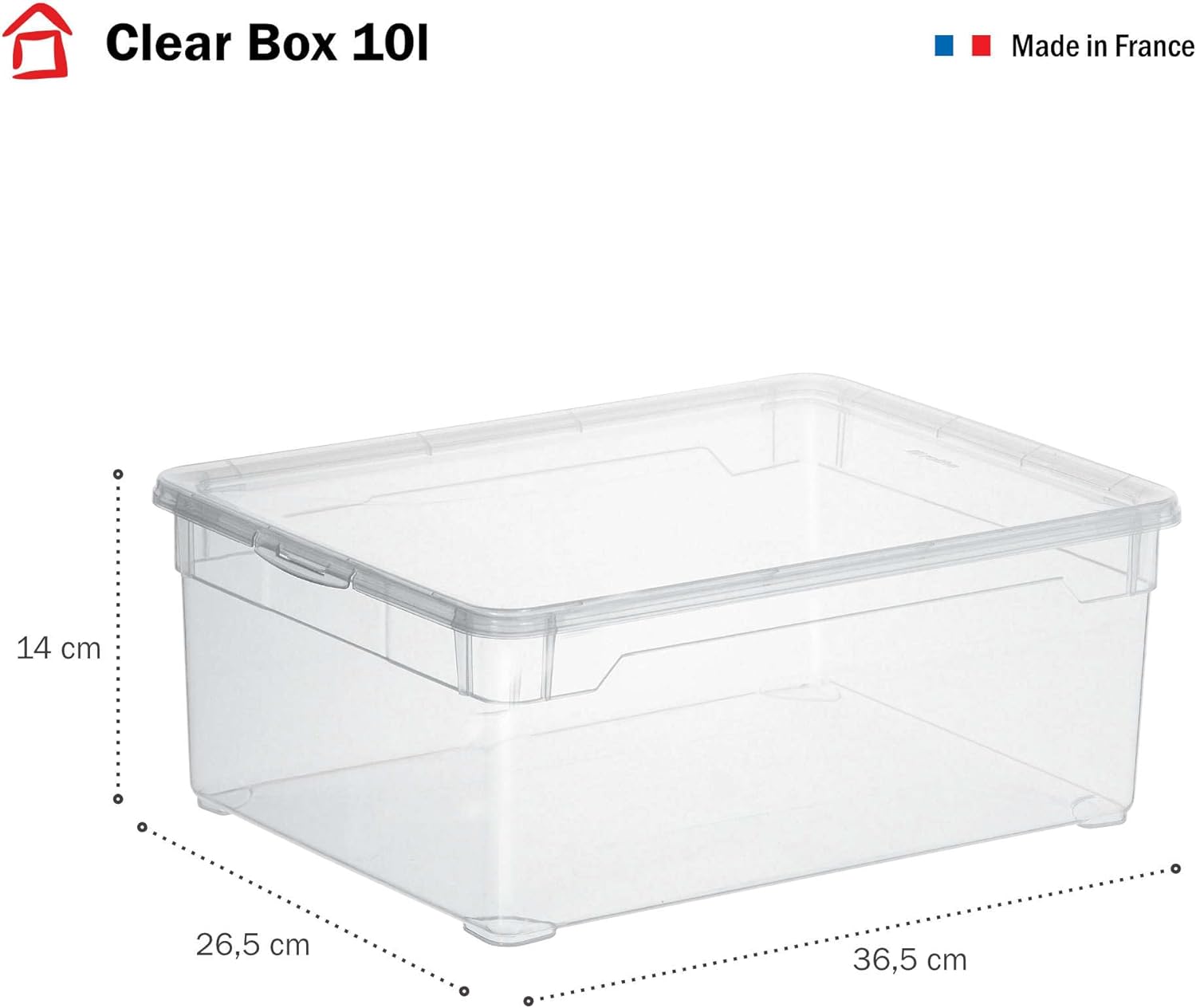 Rotho Clear Aufbewahrungsbox 3er Set transparent mit Deckel BPA‑frei
