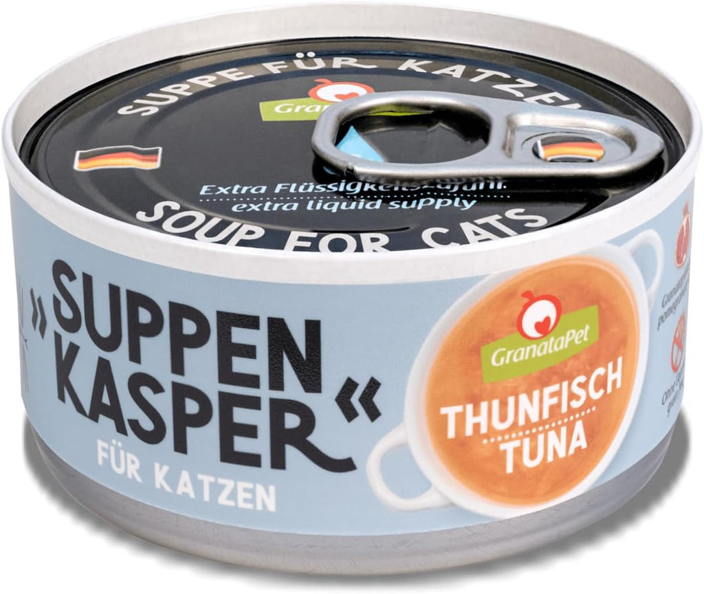 GranataPet Suppenkasper Multipack 6 Sorten 12x70ml Katzen-Suppe verschiedene Sor