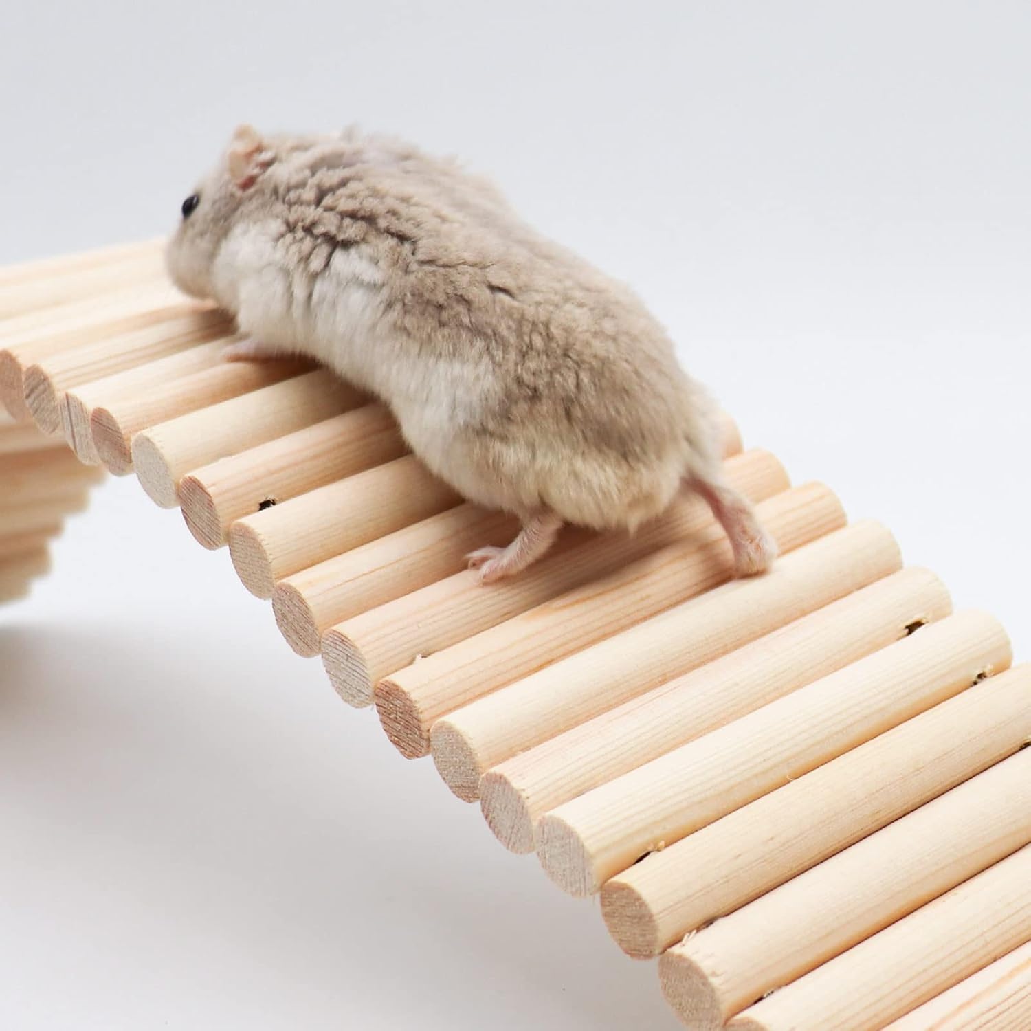 Hamster Kletterleiter Holz Brücke für Käfig Papagei Chinchilla Zubehör