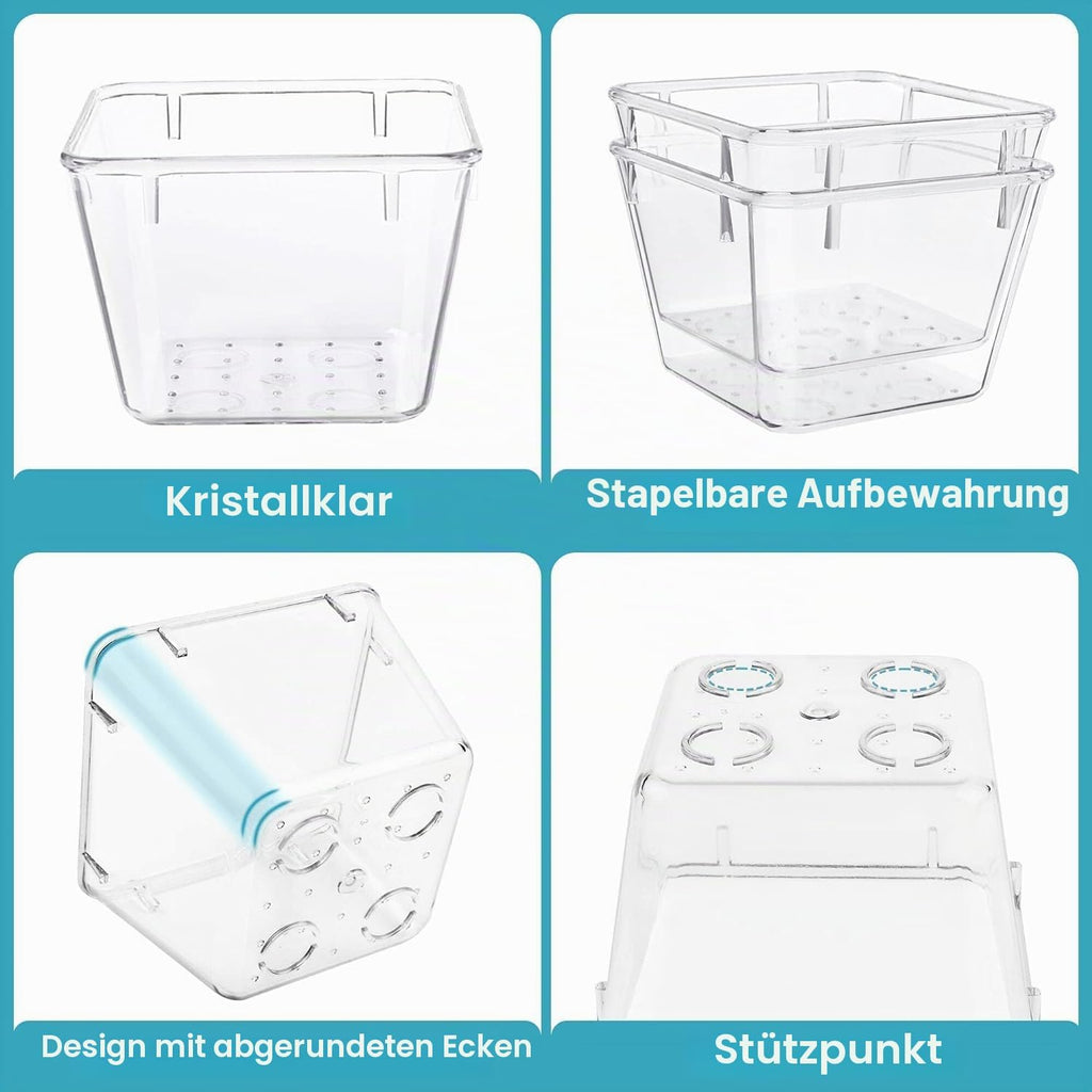 Vtopmart Schubladen Organizer 25 Teile 4 Groessen Besteckeinsatz Aufbewahrung