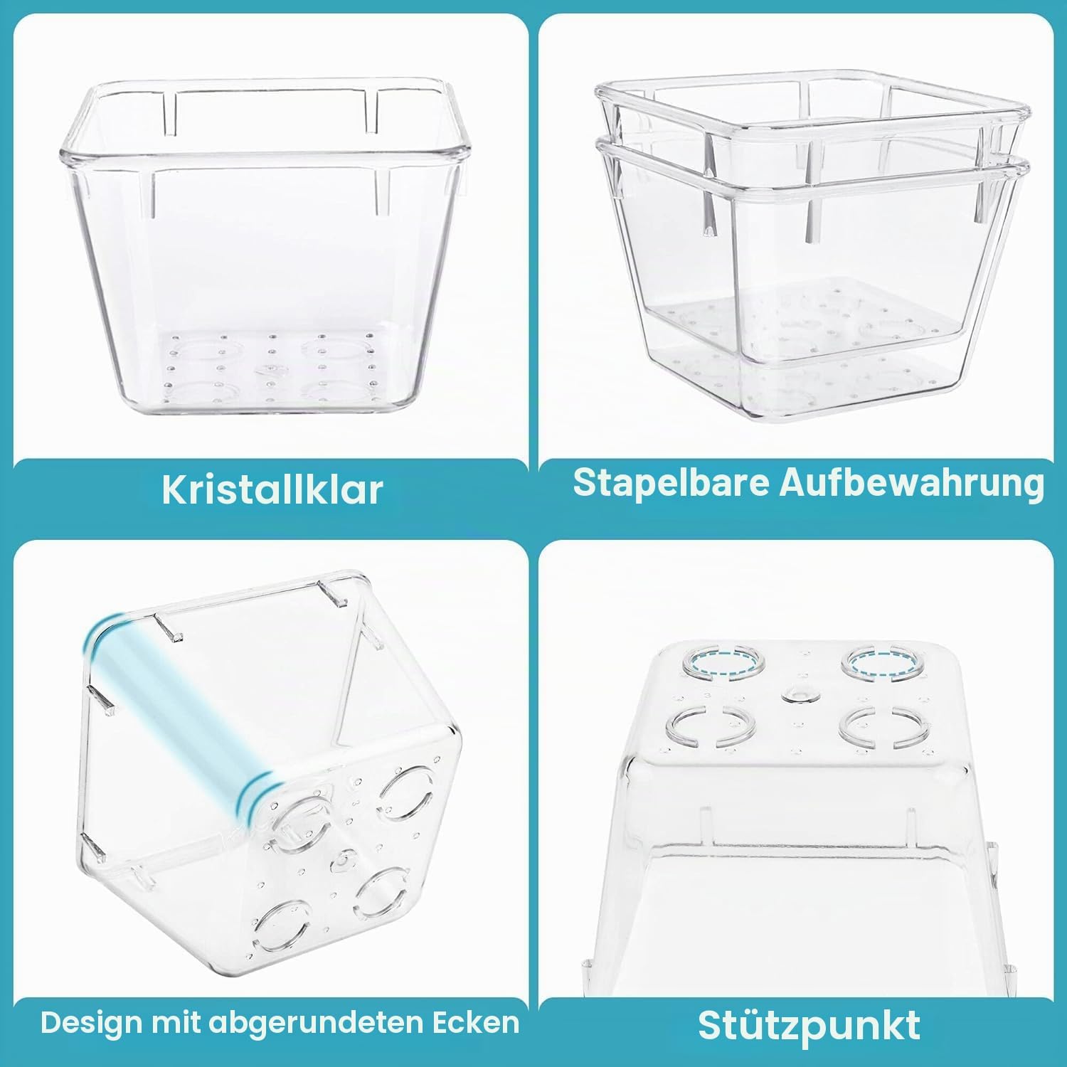 Vtopmart Schubladen Organizer 25 Teile 4 Groessen Besteckeinsatz Aufbewahrung