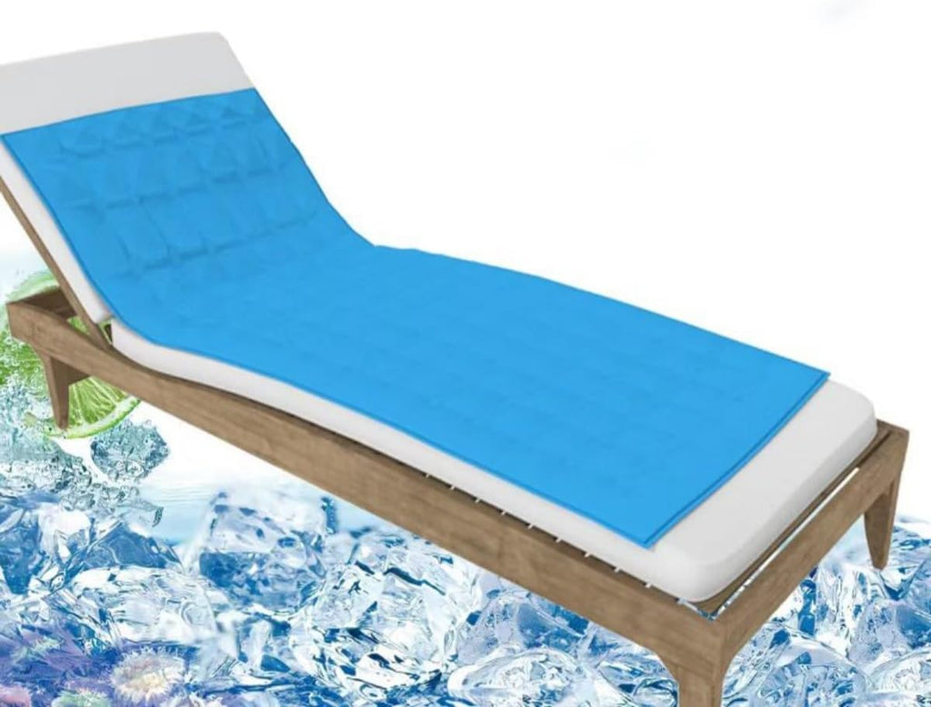 Gel-Kuehlmatte 170x? cm fuer Einzelbett Nachtschweiss Topper Kissen Strandmatte