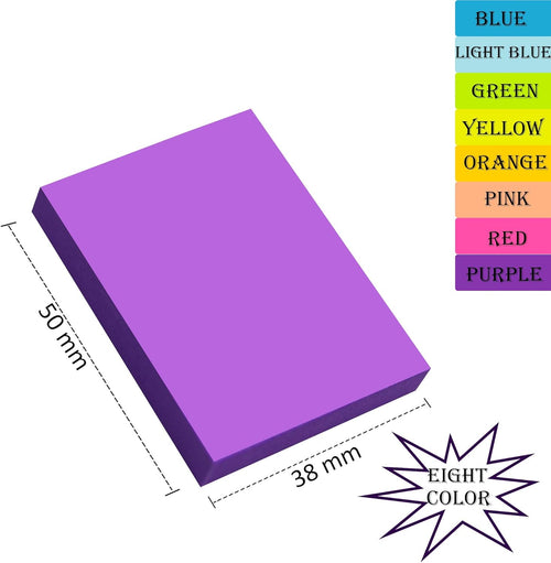 18er Set Haftnotizen 76×76 mm super sticky Klebezettel Buero Schule Zuhause