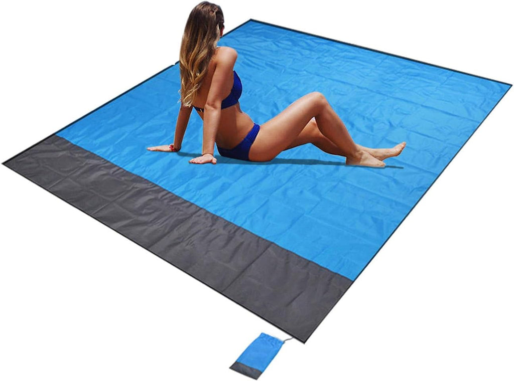 Senders Stranddecke 200×210 cm sandfrei wasserdicht faltbar leichte Picknickdeck