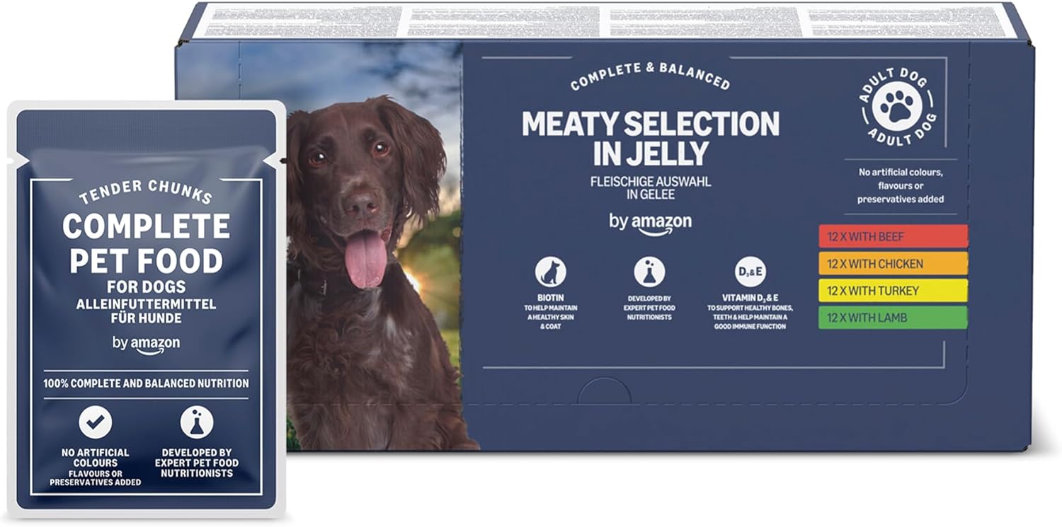 Hundenassfutter Packung verschiedene Sorten Fleischauswahl 12er-96er