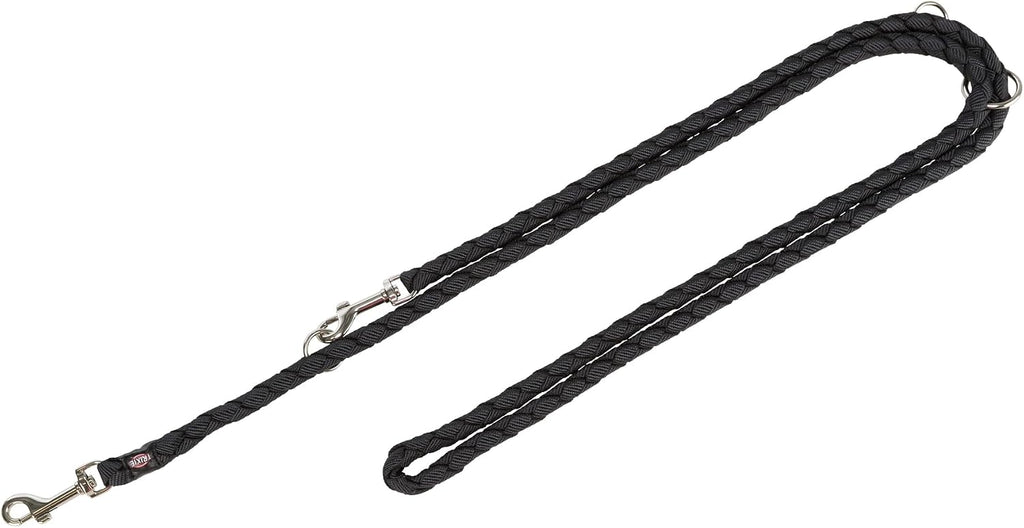 Trixie Cavo V-Leine 2,00 m Durchmesser 12 mm schwarz fuer kleine bis mittelgrosse Hunde