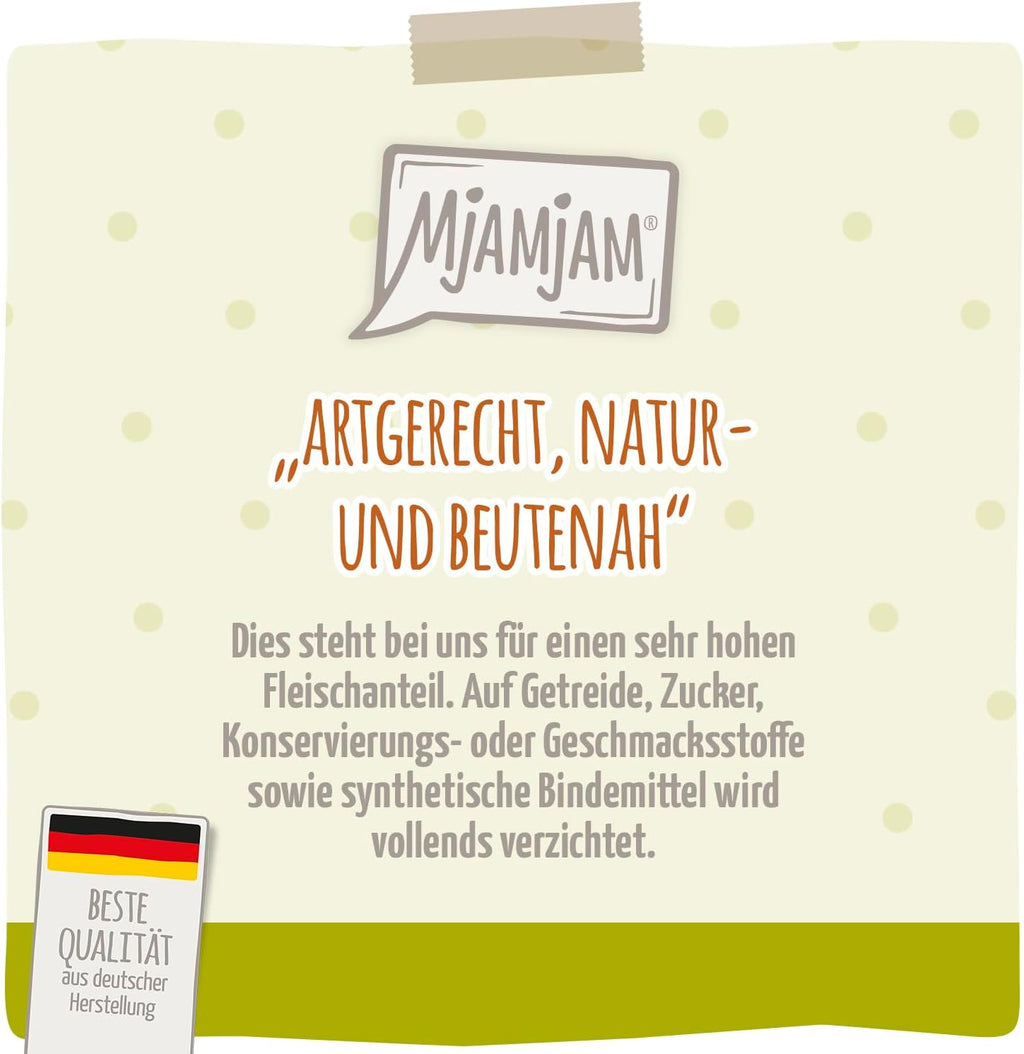 MjAMjAM Hundefutter Senior Nassfutter Huehnchen mit Suesskartoffel 6x200g