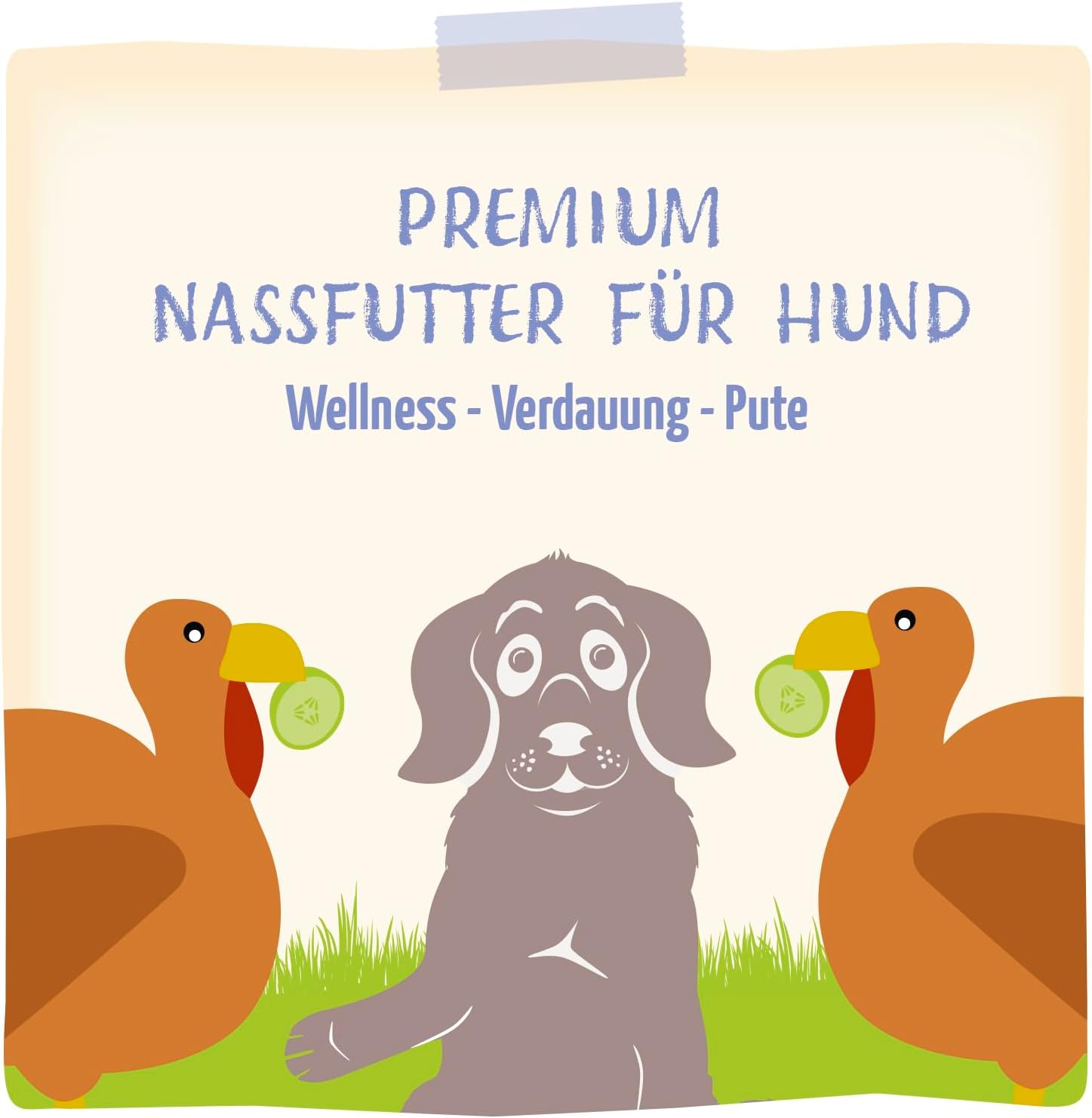 MjAMjAM Nassfutter Hund Pute getreidefrei Verdauung 6x200g
