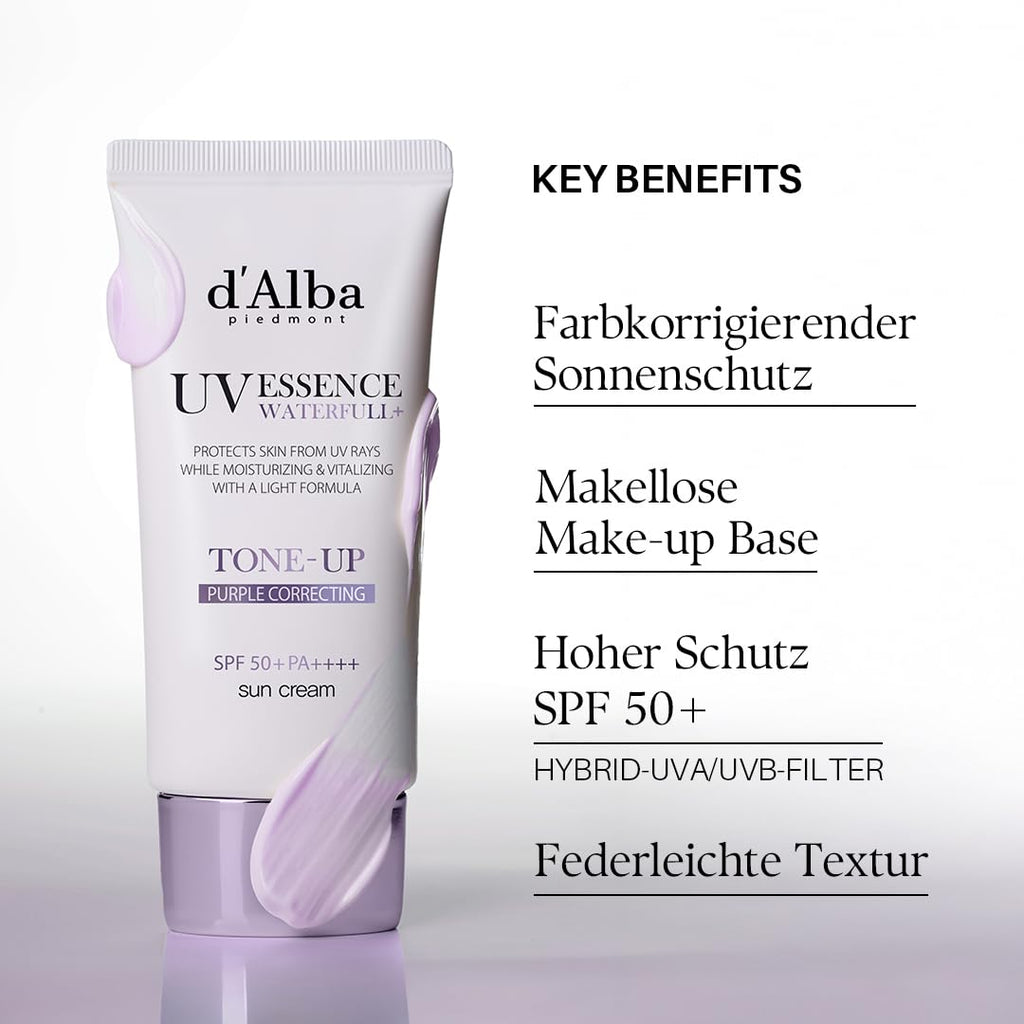 d'Alba Waterfull Tone-up Sunscreen LSF 50+ PA++++ weisser Trueffel verschiede