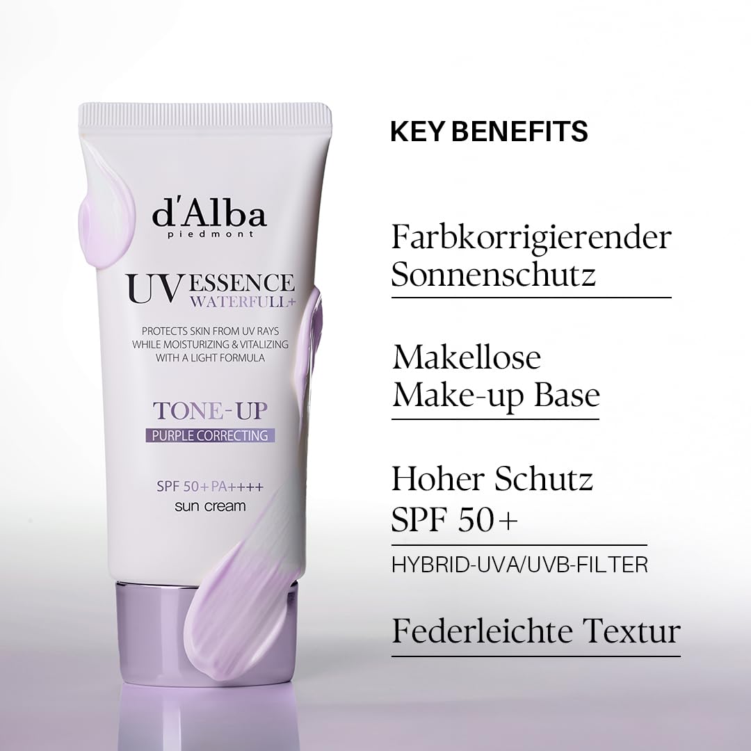 d'Alba Waterfull Tone-up Sunscreen LSF 50+ PA++++ weisser Trueffel verschiede