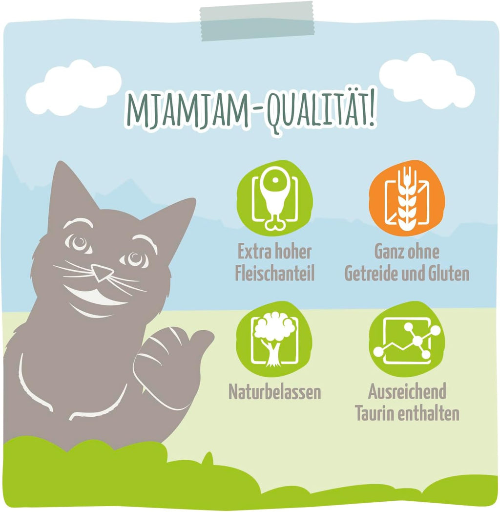 Katzen-Nassfutter MjAMjAM 125- Mixpaket verschiedene Sorten getreidefrei