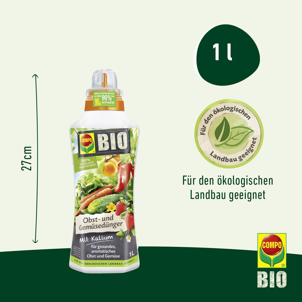 COMPO BIO Obst- und Gemueseduenger Fluessig natuerlicher Pflanzen­duenger
