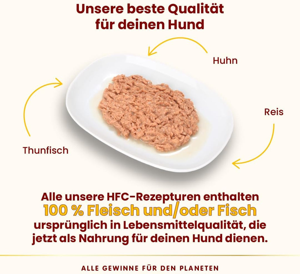 Almo Nature HFC Natural Hundefutter Nass Huehnerfilet 24x95g verschiedene Sorten