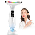 Gua Sha EMS Gesichtsmassagegeraet mit Kaelte Waerme LED Lifting Straffung