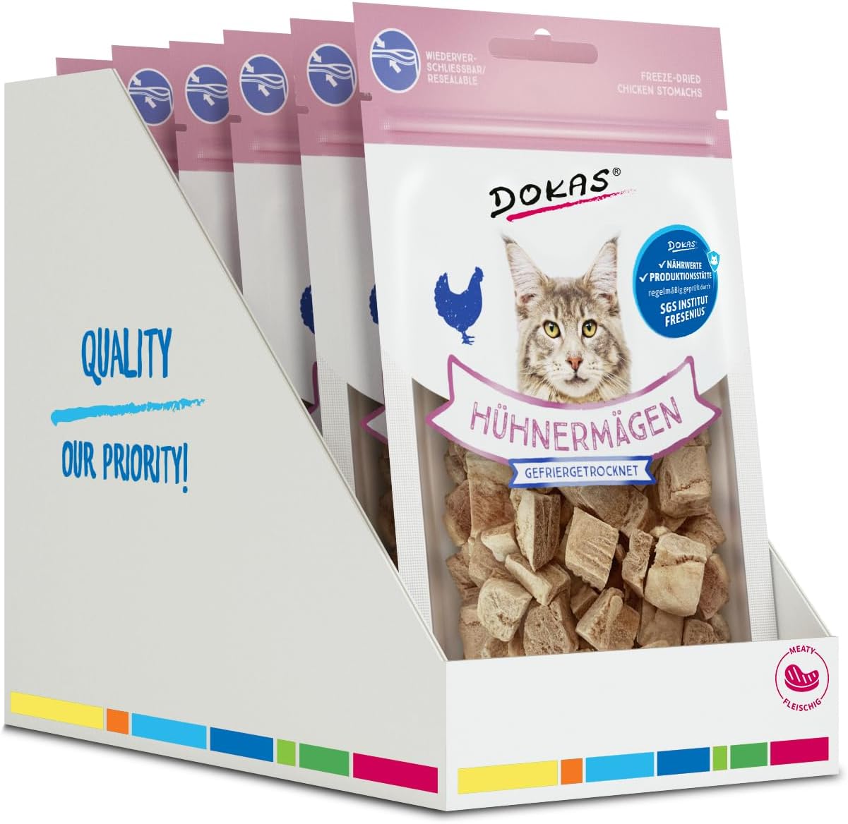 DOKAS gefriergetrocknete Innereien Katzenleckerlis getreidefrei